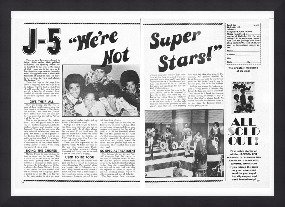 J5 We're Not Super Stars! Article Reprint