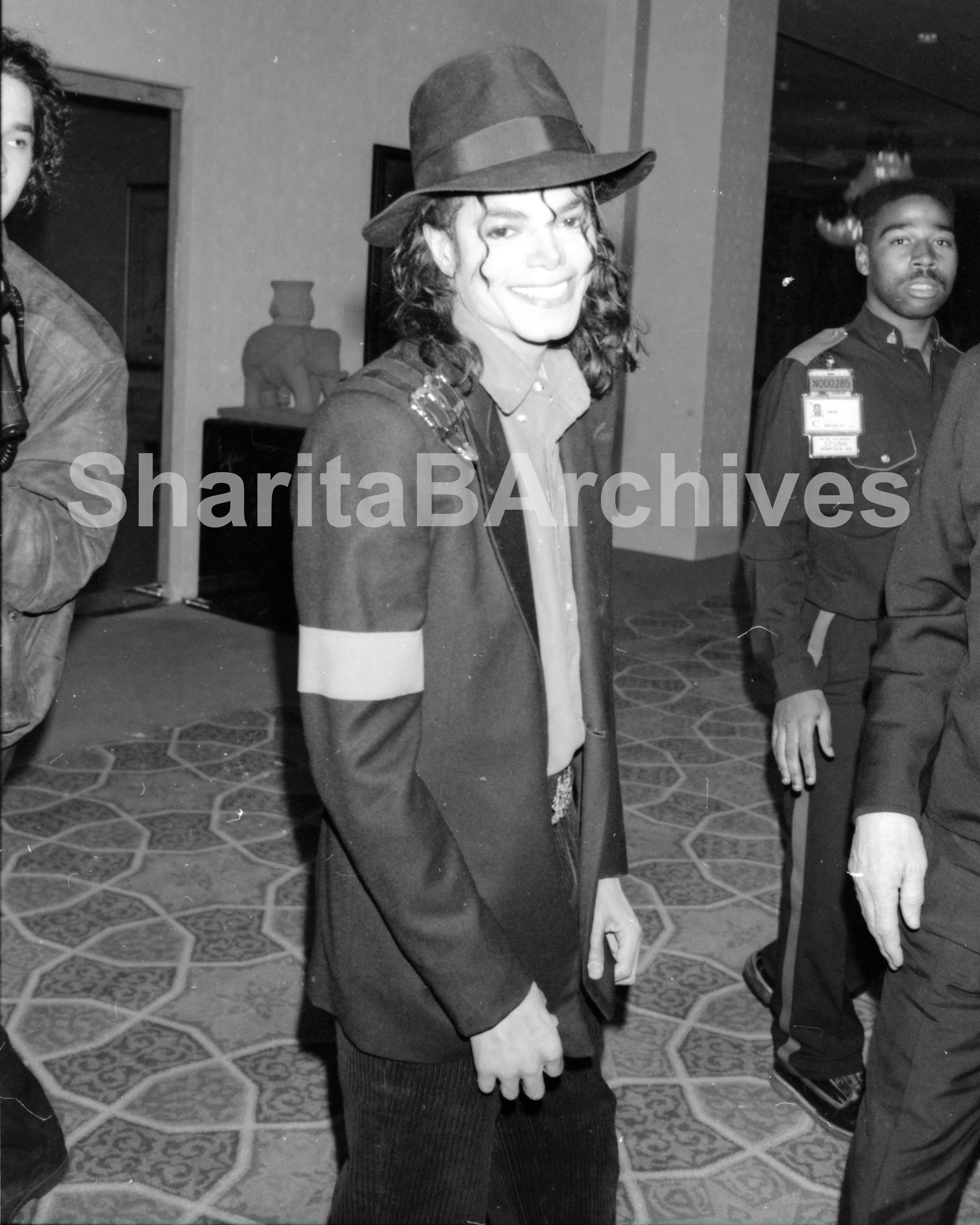 Candid Archival Photo — Michael Jackson in Fedora | Black & White Fine Art Print