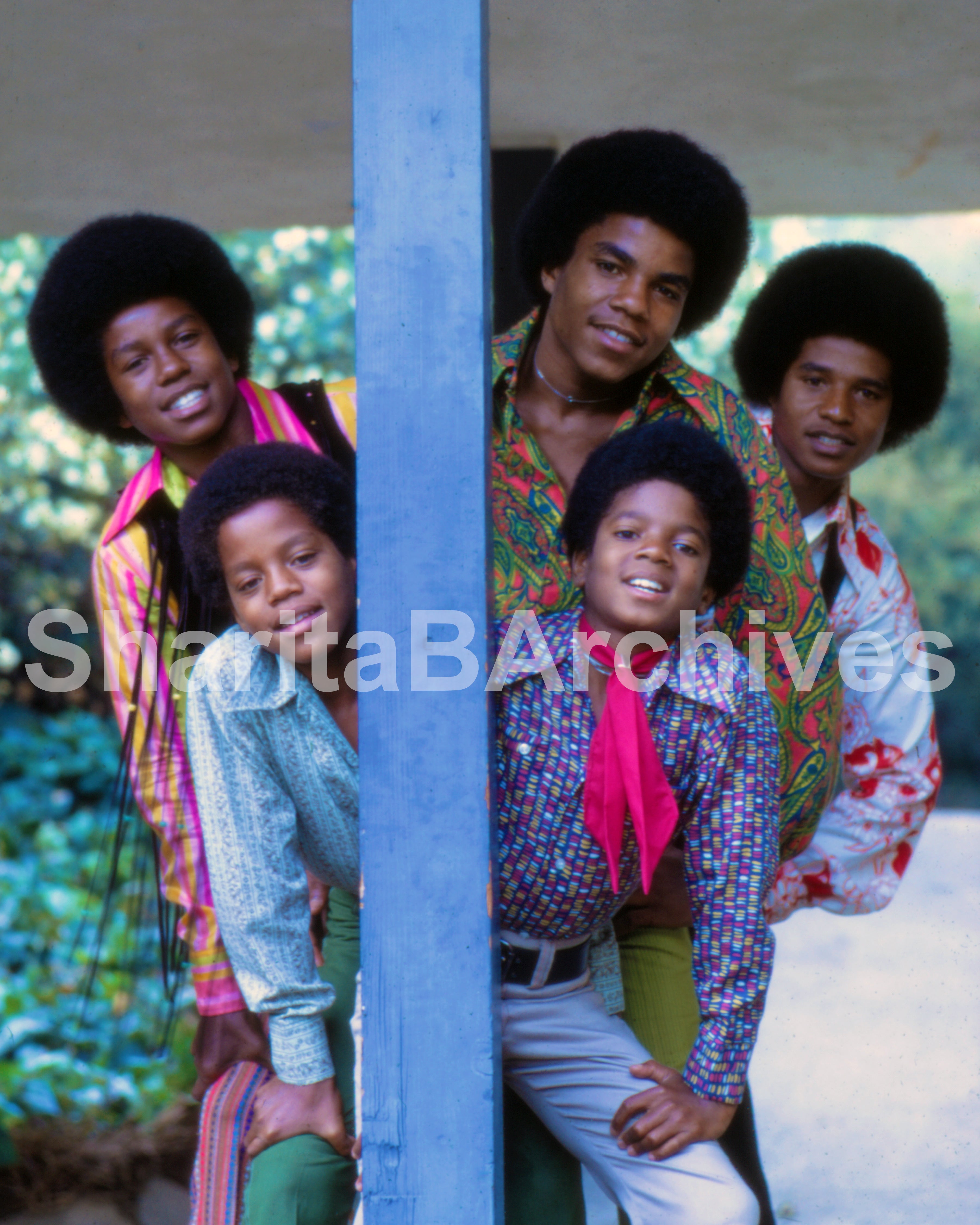 Jackson 5 – Pole Pose 1970 Fine Art Print